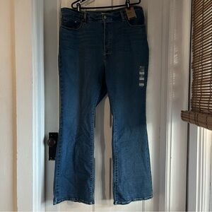 Levi’s Ribcage Button Fly Bootcut Womens Jean New Plus Size 24W